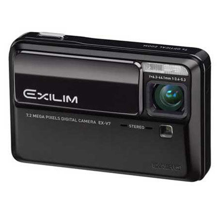 Casio Exilim EX-V7 Digital Camera, Black - Refurbished