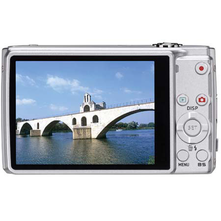 Casio Exilim Zoom EX-Z250 Digital Camera, 9.1 Megapixel, 4x Optical Zoom, 4x Digital Zoom, 3" LCD, Silver