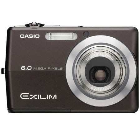 Casio Exilim EX-Z600 Digital Camera, 6 mp, 3x Optical, 4x Digital Zoom with 2.7" LCD Screen - Black Finish