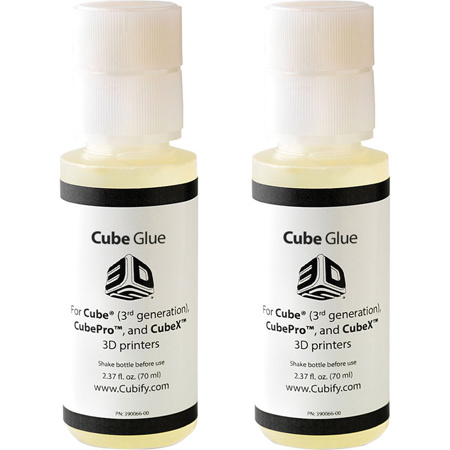 3D Systems 2.37 fl oz Cube Glue for Cube 3rd Gen, CubePro & CubeX 3D, 2 Pack