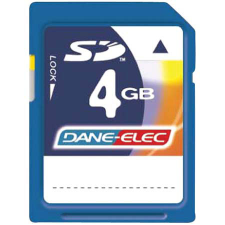 Dane-Elec 4GB Secure Digital (SDHC) Memory Card