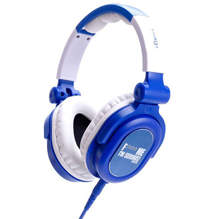 IDANCE Headphones for iPhone/iPad/iPod, Blue/White