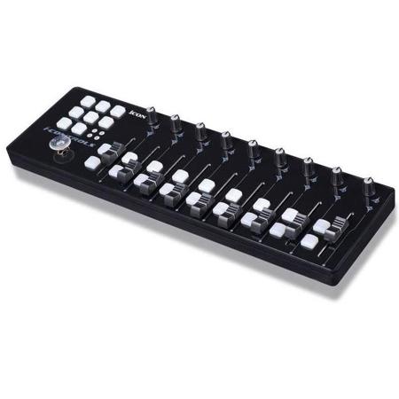 ICON Digital iControls Mini USB MIDI Controller with Software Suite, Black