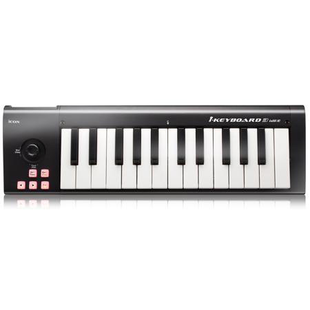 ICON Digital iKeyboard 3 Mini 25-Key USB/MIDI Keyboard Controller,Software Suite