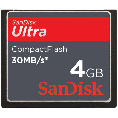 SanDisk SDCFH004GA11, 4GB Flash Memory Card, 30Mbps