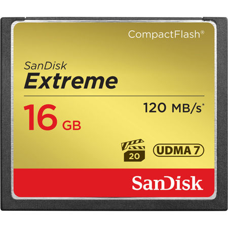 SanDisk 16GB Extreme CF Memory Card