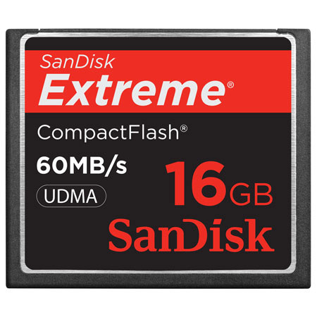 SanDisk SDCFX016GA61 16GB Extreme 60mb/sec CompactFlash