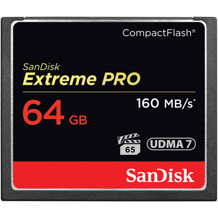 SanDisk 64GB Extreme PRO Compact Flash Memory Card
