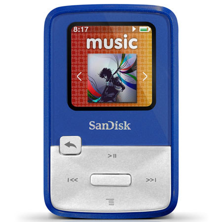 SanDisk 4GB Sansa Clip Zip Mp3 Player, Blue