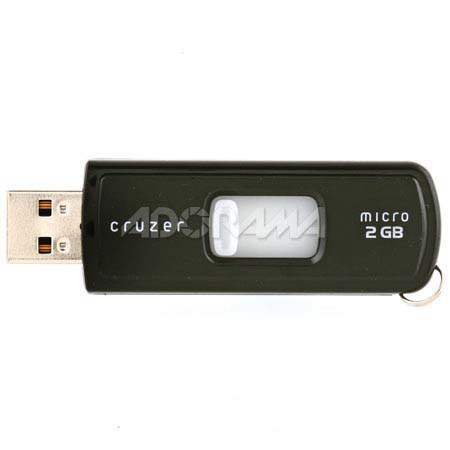 SanDisk 2 GB Cruzer Micro with U3 Technology, USB Flash Drive Storage Device, Enhanced for Windows ReadyBoost