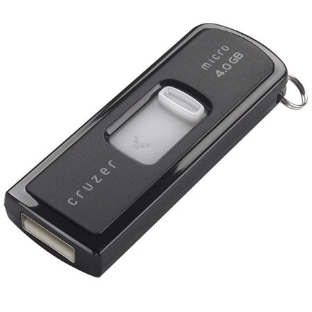 SanDisk 4GB Cruzer Micro Skin w/U3 Tech,USB Strg Device