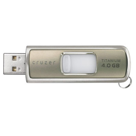 SanDisk SDCZ74096A11 4GB UltraCruzer Titanium USB Drive