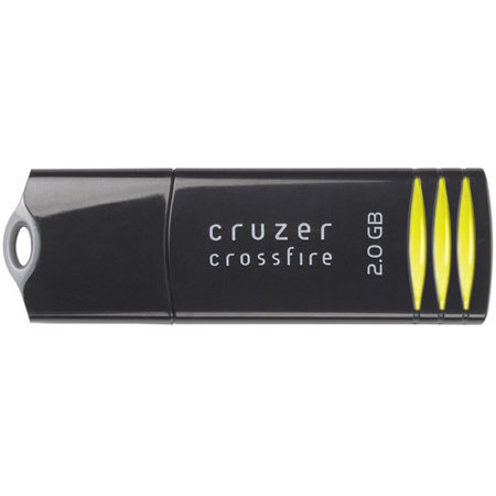 SanDisk 2 GB Cruzer Crossfire, USB 2.0 Flash Memory Storage Drive, Black Color