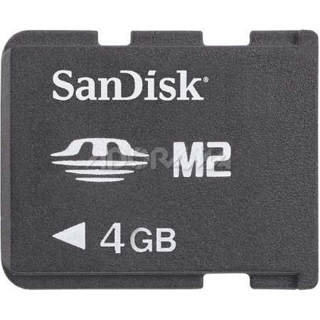 SanDisk 4GB Memory Stick Micro (M2) Memory Card.