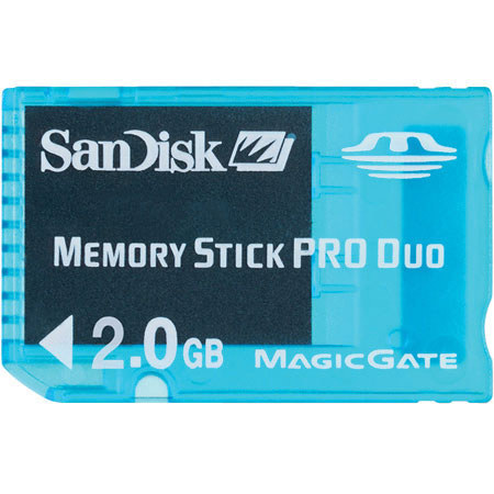 SanDisk 2GB Memory Stick Pro Duo Gaming Memory Card
