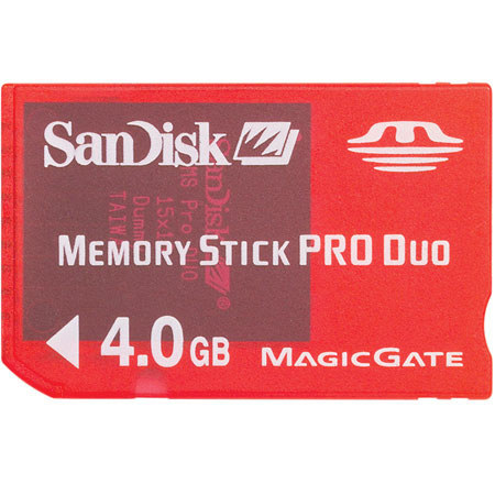 SanDisk 4GB Memory Stick Pro Duo Gaming Memory Card