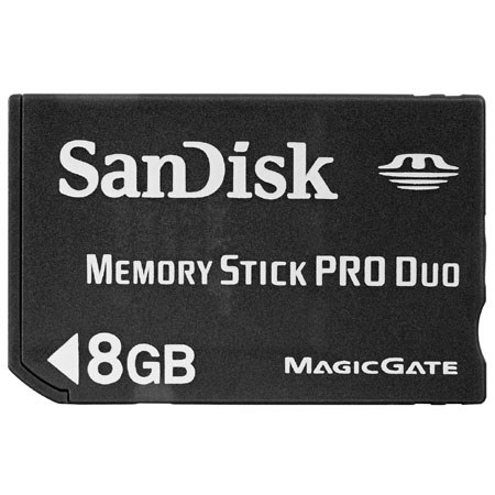 SanDisk 8GB Memory Stick Pro Duo Memory Card