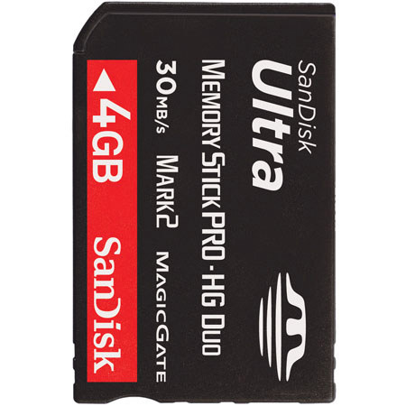 SanDisk SDMSPDH004GA11, 4GB Pro Duo Ultra Memory Card
