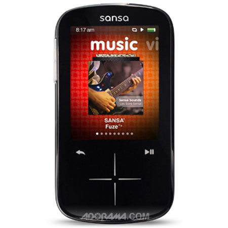 SanDisk SDMX20 Sansa Fuze+ 8GB MP3 Player - Black