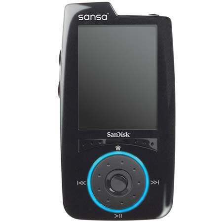 SanDisk Sansa Connect 4GB WiFi MP3 Player with microSD Expansion Slot.