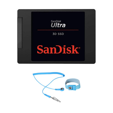 SanDisk Ultra 3D 2TB SATA III 2.5" Internal SSD, Bundle with Green Extreme 6' Anti-Static Wrist Strap
