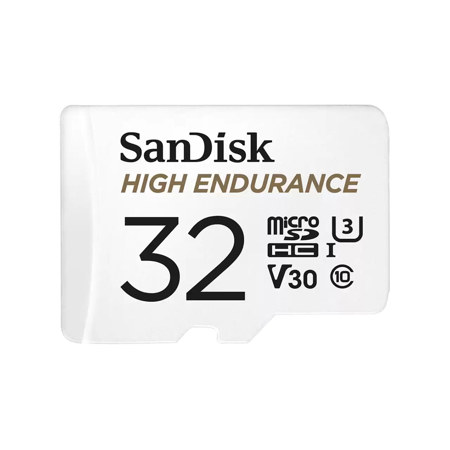 SanDisk High Endurance UHS-I U3 microSD Memory Card with SD Adapter 32GB