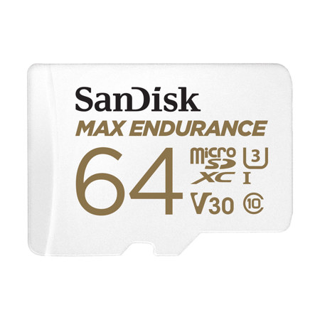 SanDisk MAX ENDURANCE 64GB UHS-I microSDXC Memory Card with SD Adapter