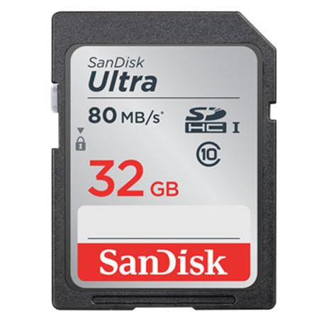 SanDisk 32GB Ultra UHS-1 SDHC Memory Card - Class 10
