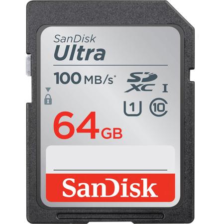 SanDisk 64GB Ultra UHS-I Class 10 U1 SDXC Memory Card