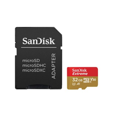 SanDisk 32GB Extreme UHS-I microSDHC Memory Card with SD Adapter