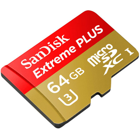 SanDisk 64GB Extreme Plus Class 10 UHS-I U3 microSDXC Memory Card