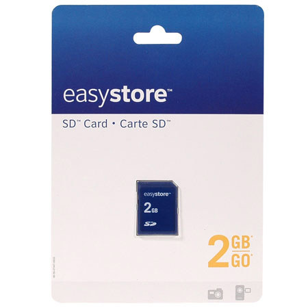 EasyStore Memory Secure Digital, SD, 2GB Memory Card