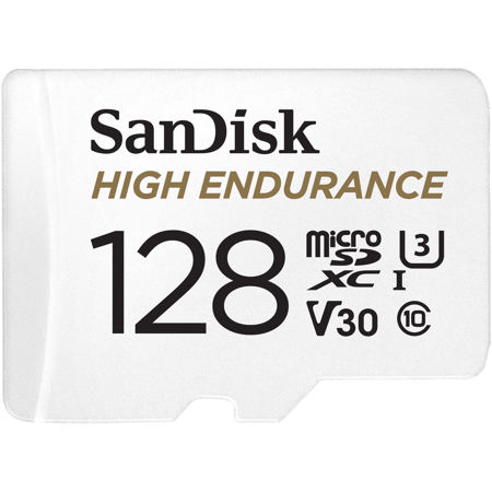 SanDisk High Endurance 128GB UHS-I microSDXC Memory Card with SD Adapter