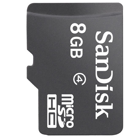 SanDisk 8GB Class 4 microSDHC Memory Card