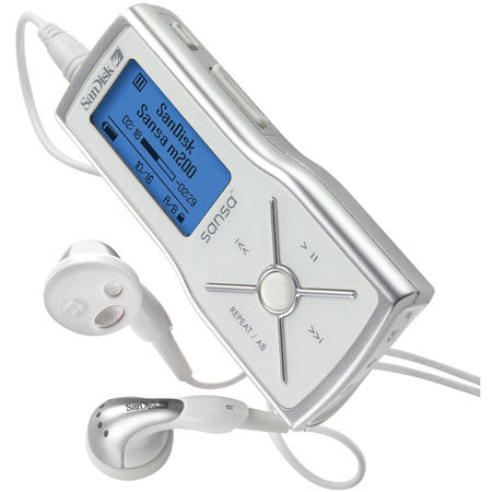 SanDisk Sansa M240 MP3 Player 1 GB, with Embedded Flash Memory, Silver