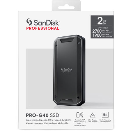 SanDisk Professional PRO-G40 2TB Thunderbolt 3 Portable External