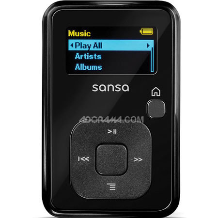 Sandisk Sansa Clip+ MP3 Player 4GB, Black - Refurbished