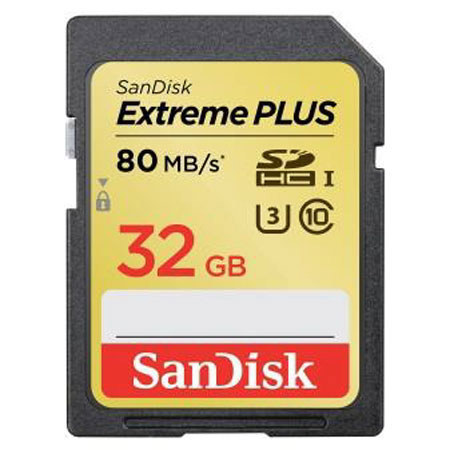 SanDisk 32GB Extreme Plus UHS-I U3 SDHC Memory Card
