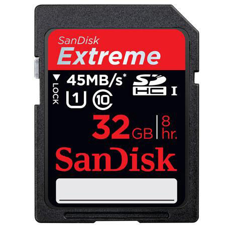 SanDisk 32GB, Class 10 Extreme SDHC Memory Cards 2-Pack