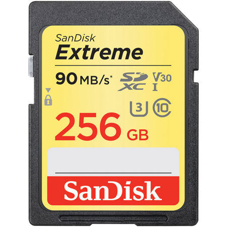 SanDisk 256GB Extreme SDXC UHS-I U3 Memory Card