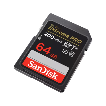 SanDisk 64GB Extreme PRO microSDXC UHS-I/U3 Class 10 Memory Card with  Adapter, Speed Up to 95MB/s (SDSDQXP-064G-G46A) 