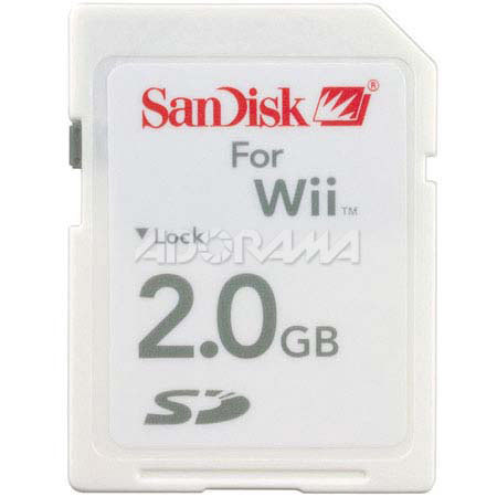 SanDisk 2 GB Secure Digital (SD) Gaming Memory Card.