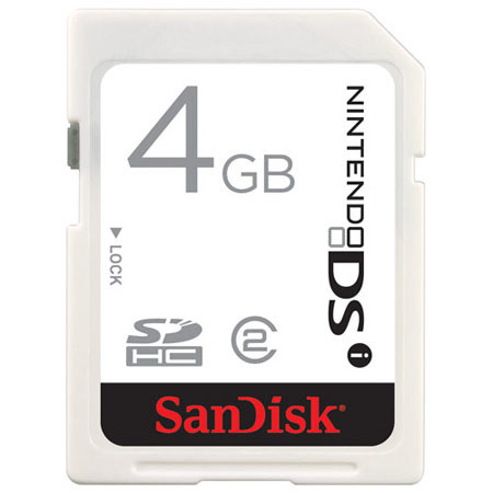 SanDisk 4GB Nintendo DSI SDHC Memory Card