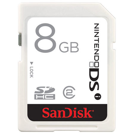 SanDisk 8GB Nintendo DSI SDHC Memory Card