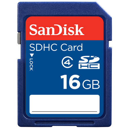SanDisk 16GB Class 4 SDHC Memory Card