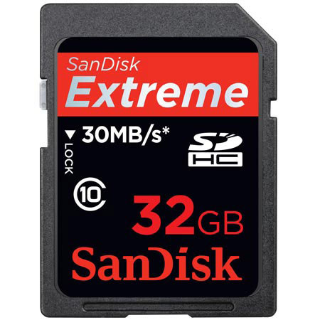 SanDisk SDSDX3032GA31 32GB, SDHC Memory Card, Class 10