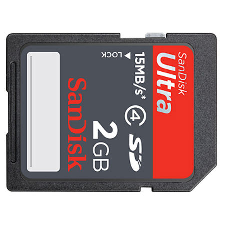 Sandisk 2GB Ultra Secure Digital Memory Card