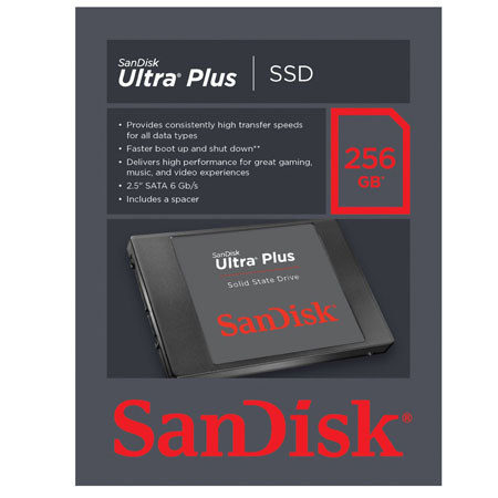 SanDisk Ultra Plus 256GB Solid State Drive