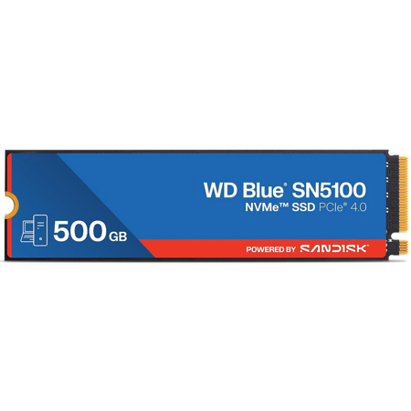 SanDisk WD Blue SN5100 500GB NVMe PCIe Gen 4.0 x4 M.2 Internal SSD