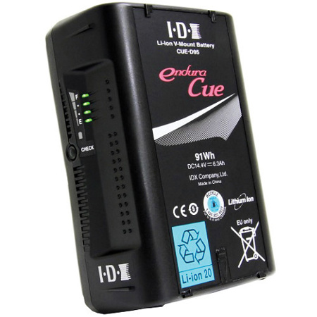 IDX Endura Cue 91Wh V-Mount Li-ion Battery with D Tap output
